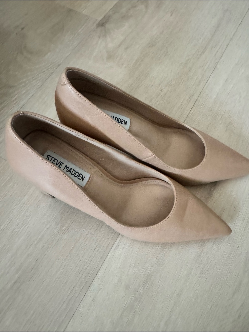 Steve Madden Blush Pointed-Toe Low Heel Pumps